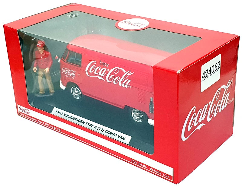 Motor City Classics 1/24 Scale 424062 - 1963 VW Type 2 (T1) Cargo Van Coca-Cola