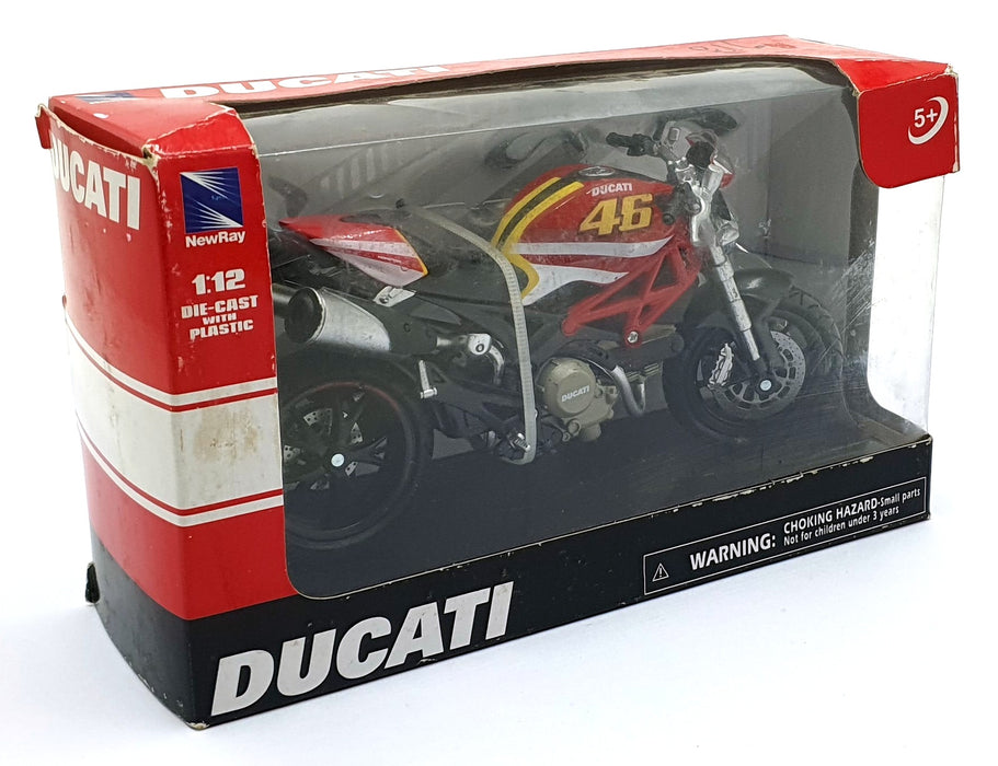New Ray 1/12 Scale Diecast 57513 - Ducati Monster 796 #46