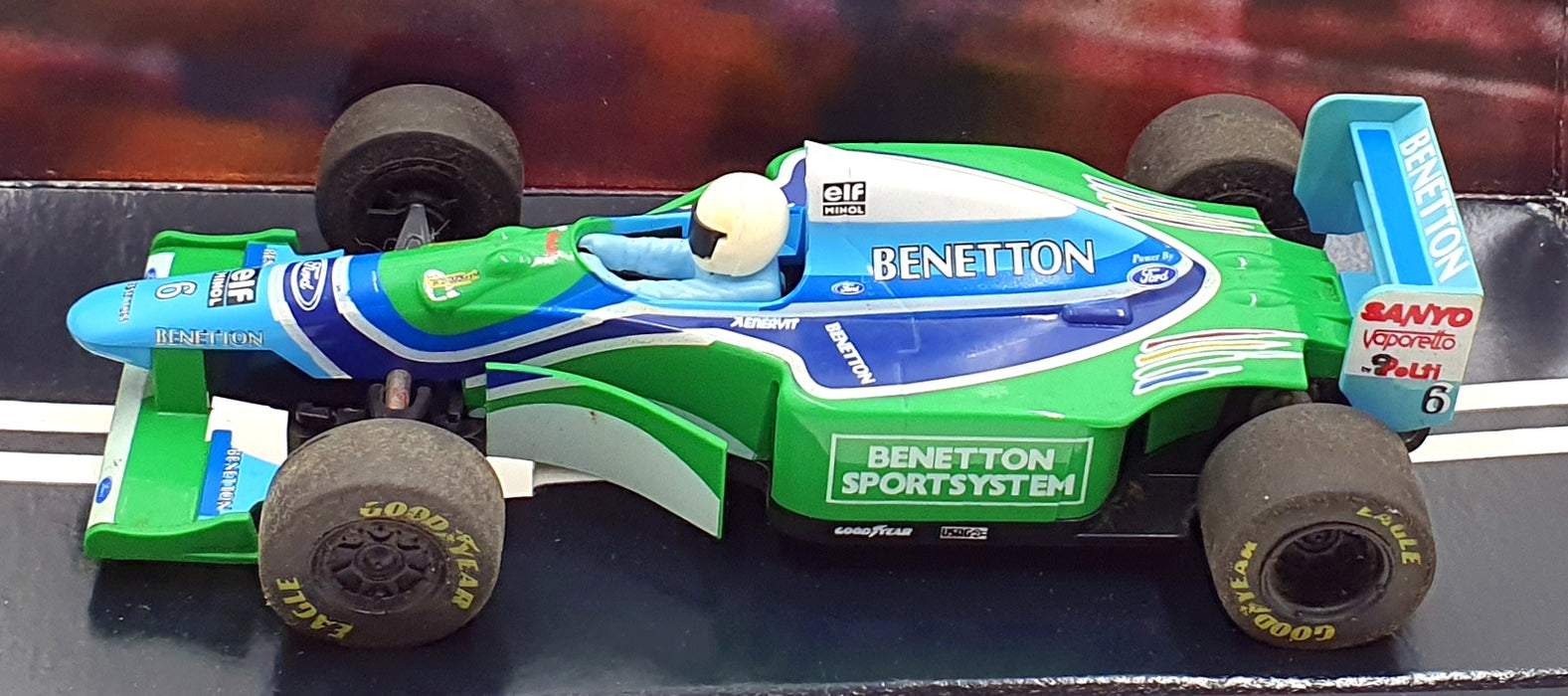 Scalextric 1/32 Scale Slotcar C237 - Ford Benetton B193 #6 1994 - White Helmet