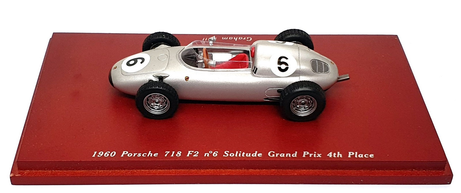 TSM 1/43 Scale TSM114310 - 1960 Porsche 718 F2 #6 Solitude GP 4th G. Hill