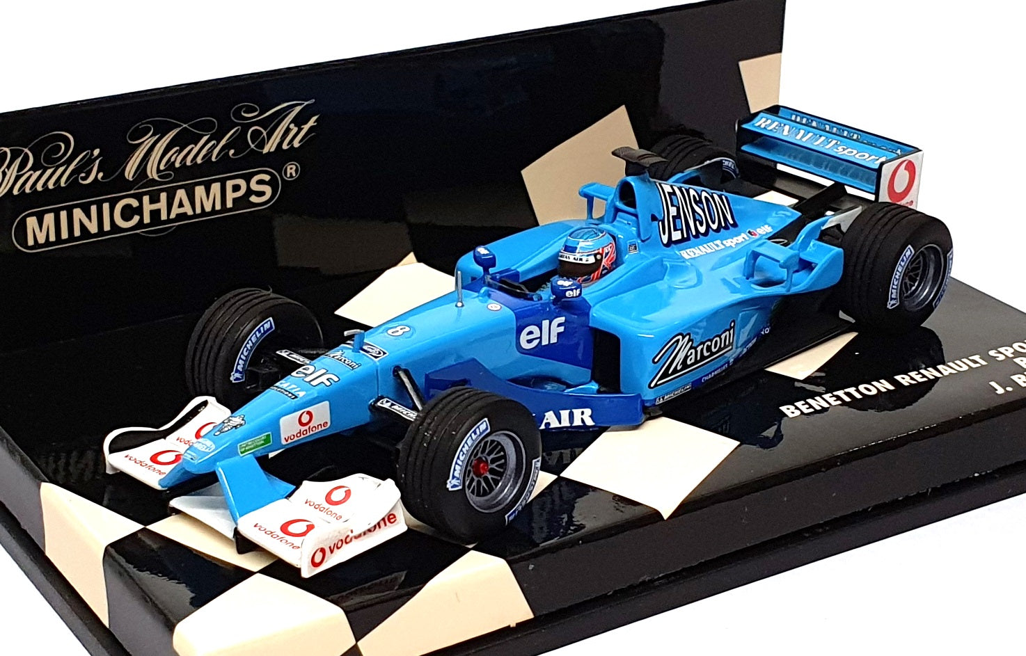 Minichamps 1/43 Scale 400 010008 - F1 Benetton Renault Sport B201 J. Button