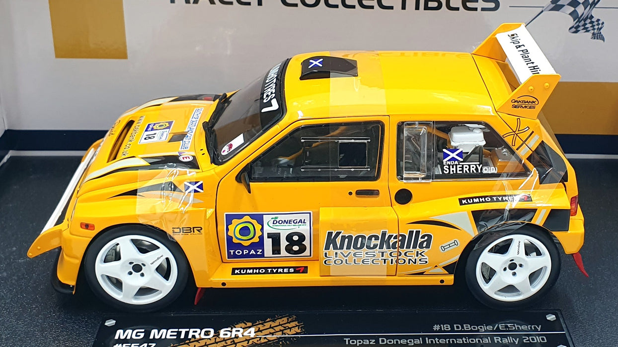 Sun Star 1/18 Scale 5547 - MG Metro 6R4 #18 Topaz Donegal Rally 2010