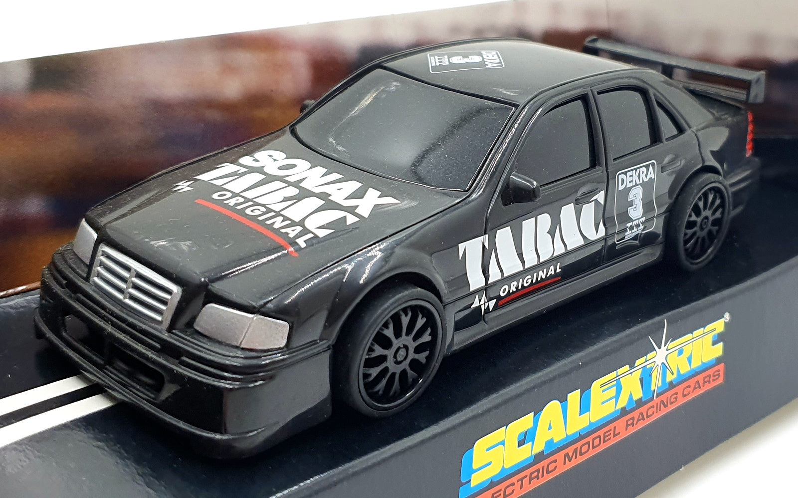 Scalextric 1/32 Scale Slotcar C601 - Mercedes Sonax #3 - Black
