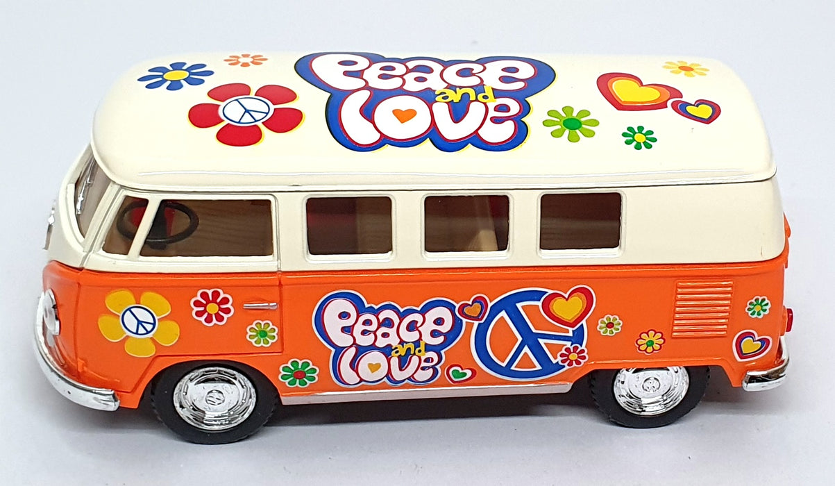 Kinsmart 1/32 Scale Pull Back & Go TY4226 - 1962 Volkswagen Classical Bus Orange