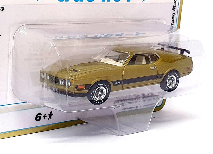 Auto World 1/64 Scale AW64482 - 1973 Ford Mustang Mach 1 Bright Green Gold Poly