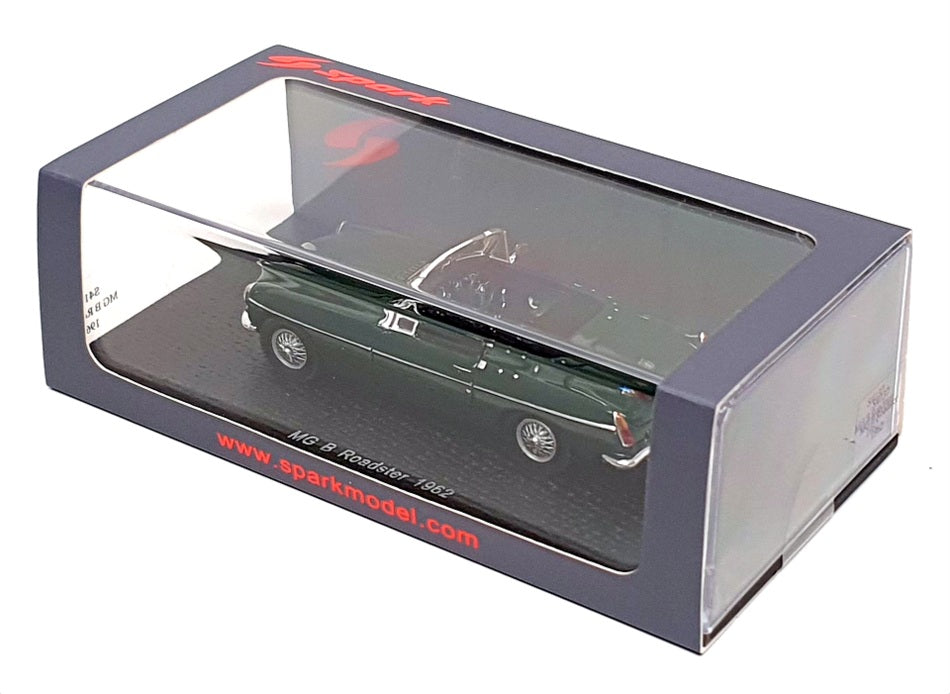 Spark 1/43 Scale Resin S4137 - 1962 MGB Roadster - Green