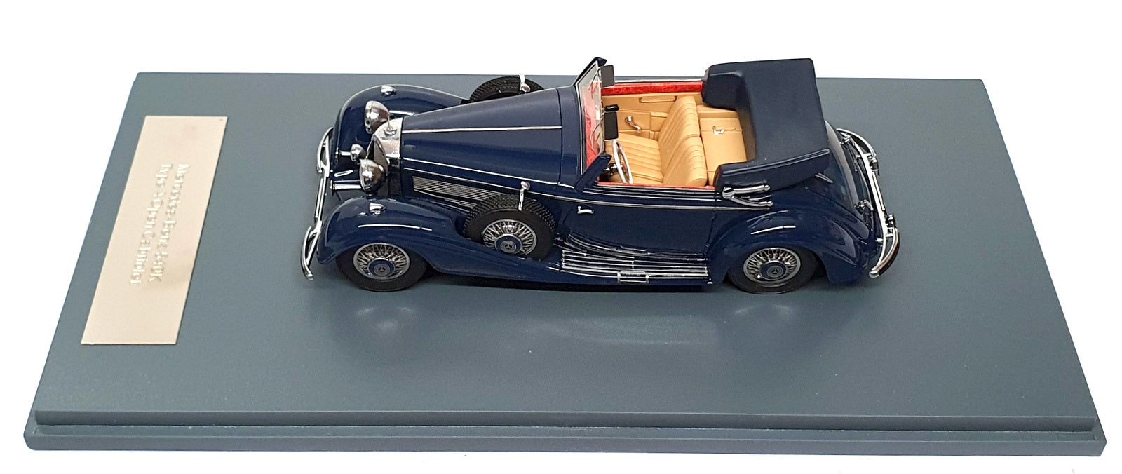 Neo 1/43 Scale NEO46165 - Mercedes Benz 540K Type A Open Cabrio - Blue