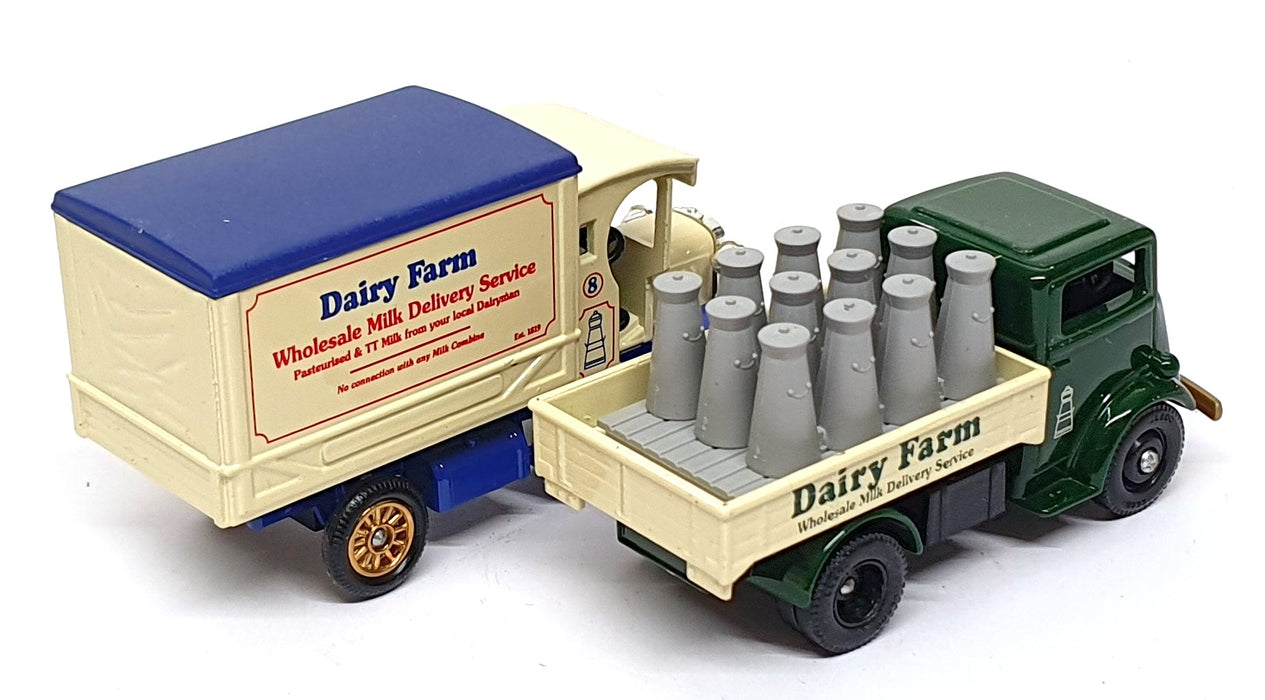 Lledo Diecast 2 Piece Set LL7626 - Dairy Farm Delivery Truck & Van