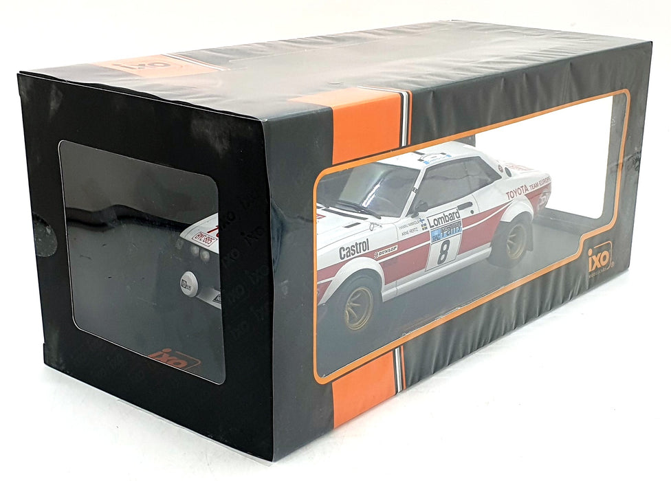 IXO 1/18 Scale 18CMC189A.22 - Toyota Celica 2000 GT (RA21) #8 RAC Rally 1977