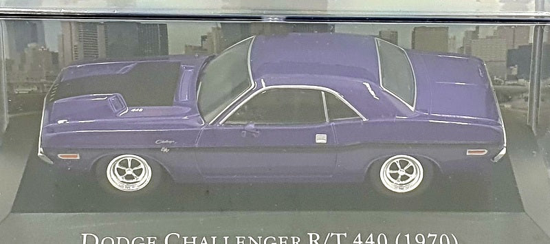 Altaya 1/43 Scale AT17325 - 1970 Dodge Challenger R/T 440 - Purple