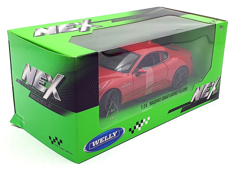 Welly NEX 1/24 Scale Diecast 24125W-M.RD - Maserati Granturismo Flogore - Red