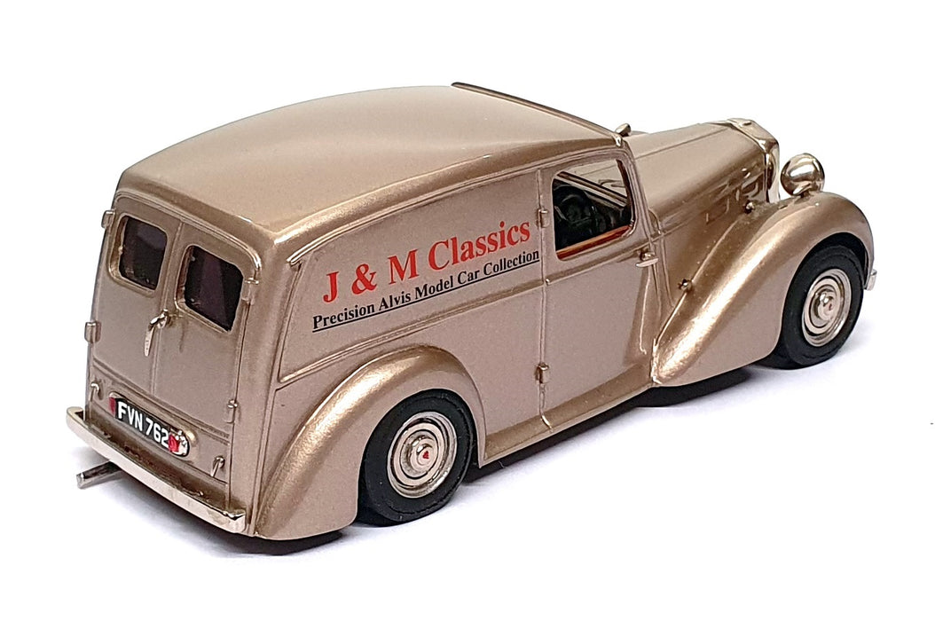 J&M Classics 1/43 Scale JM102 - 1950 Alvis TA14 Van J&M Livery - Met. Lt. Oyster