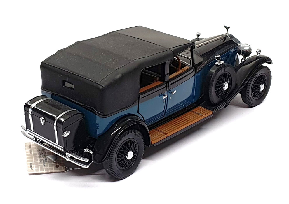 Franklin Mint 1/24 Scale 19626F - 1929 Rolls Royce Phantom I - Black/Blue