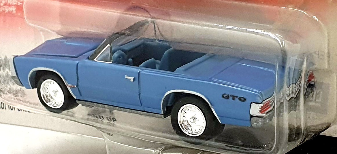 Johnny Lightning 1/64 Scale 456-01 - 1965 Pontiac GTO Convertible - Met. Blue