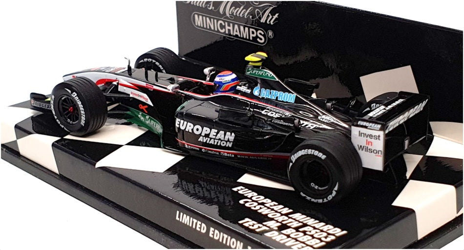 Minichamps 1/43 Scale 400 030039 - F1 European Minardi Cosworth PS03 Test Bobbi