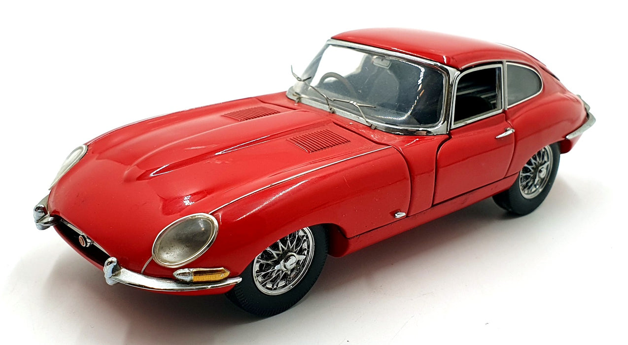 Franklin Mint 1/24 Scale Diecast 7125F - 1961 Jaguar E-Type Coupe - Red