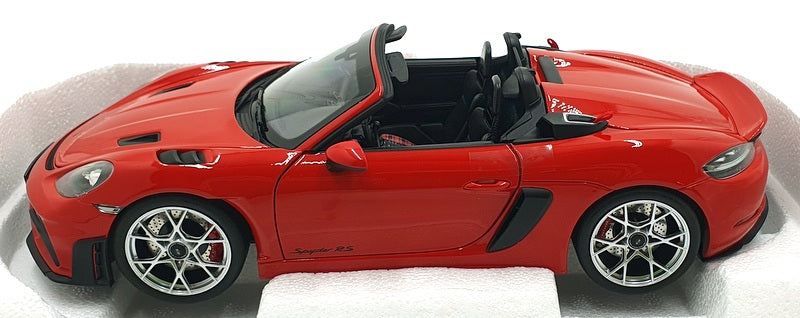 Norev 1/18 Scale Diecast 187271 - 2023 Porsche 718 Spyder RS - Red