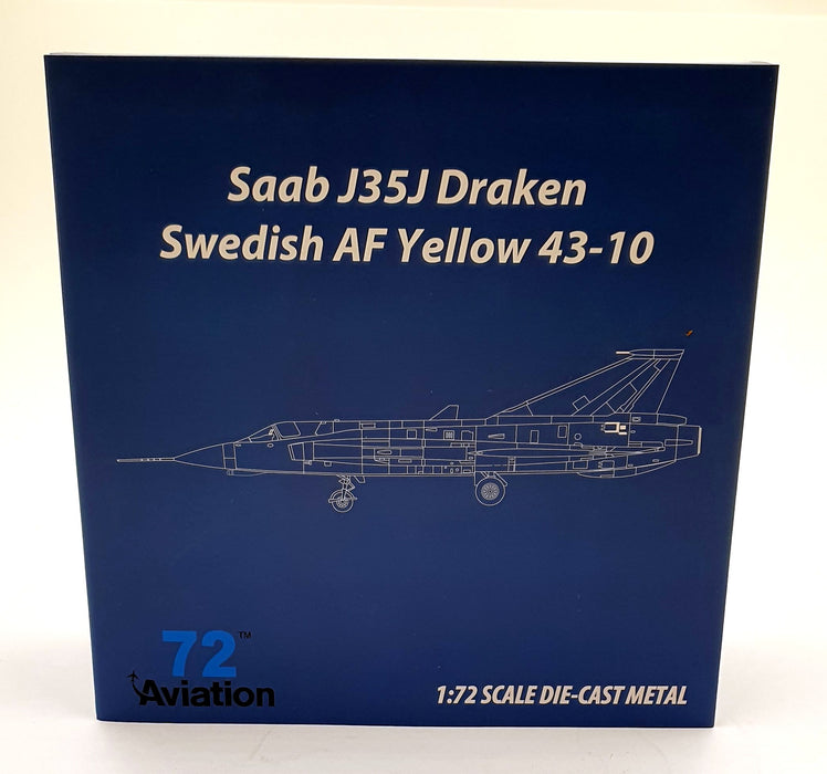 Aviation 72 1/72 Scale AV72-41-009 Saab J35J Draken Swedish AF Yellow 43-10