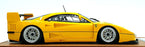 Tecnomodel 1/18 Scale TM18-286H - 1996 Ferrari F40 24h LM Yellow w/ Enkei Silver