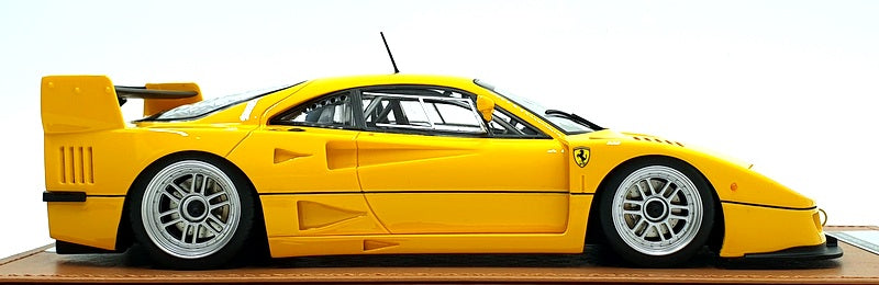 Tecnomodel 1/18 Scale TM18-286H - 1996 Ferrari F40 24h LM Yellow w/ Enkei Silver