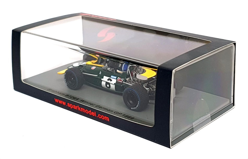 Spark 1/43 Scale S8321 - F1 Brabham BT26A Winner German GP 1969 #6 Ickx