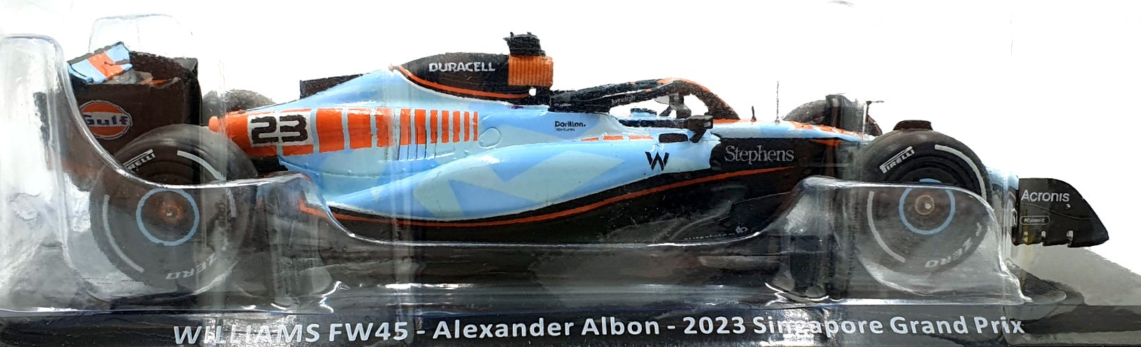 Altaya 1/24 Scale Diecast ALA0102 - F1 Williams FW45 #23 Singapore GP Albon 2023