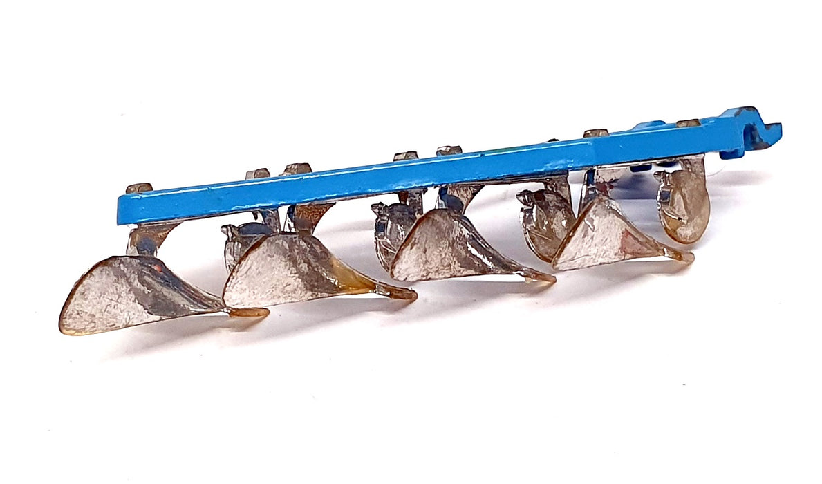 Corgi 9.5cm Long Original Diecast 61 - Four Furrow Plow - Blue