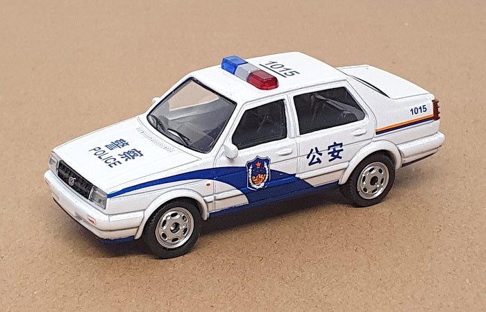Xcartoys 1/59 Scale No. 01 - VW Volkswagen Jetta Police Car - White/Blue
