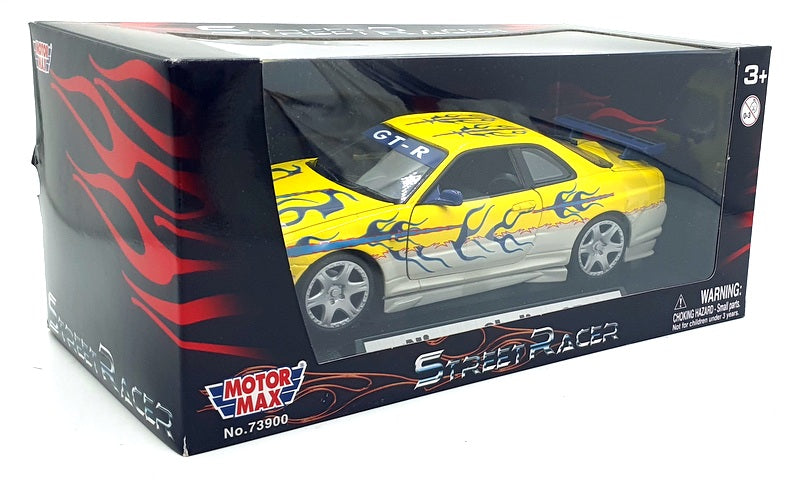Motor Max 1/18 Scale Diecast 73902 - Nissan Skyline GT-R - Yellow
