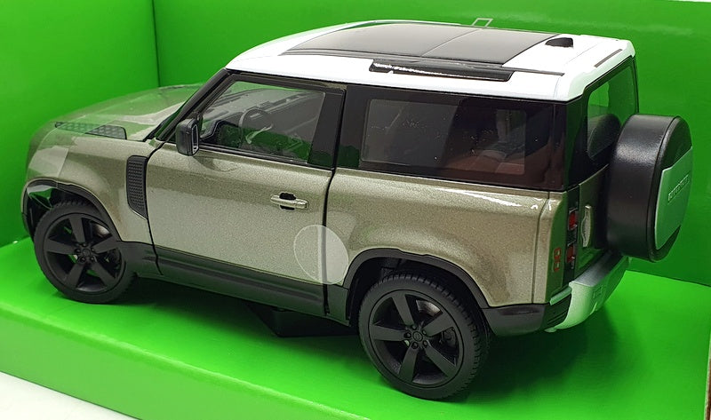 Welly NEX 1/24 Scale 24110W - 2020 Land Rover Defender - Met Green/White
