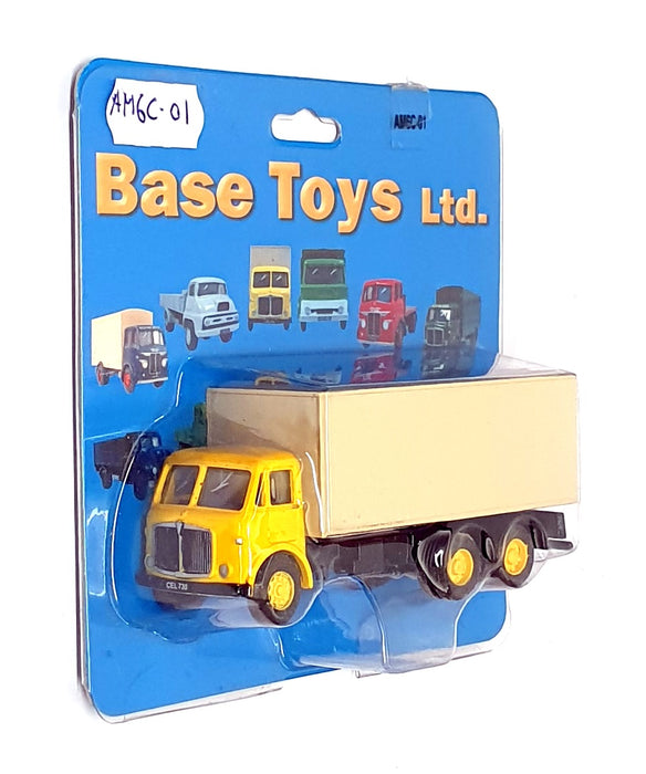 Base Toys 1/76 Scale AM6C-01 - AEC Mercury 6-Wheel Van - Yellow