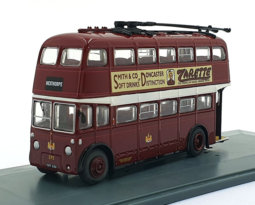 Corgi 1/76 Scale OM41414A - ROE Trolleybus Doncaster Dual Destination - Dark Red