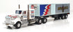 Shinsei 1/64 Scale Diecast 641 - Kenworth Truck & Trailer - White