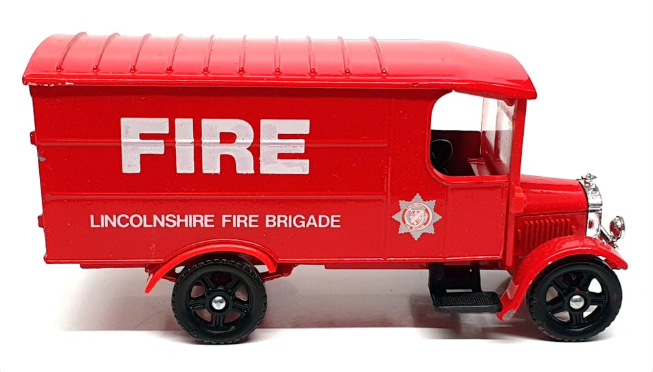 Corgi 13cm Long Diecast C855 - 1929 Thornycroft Van Lincolnshire Fire - Red