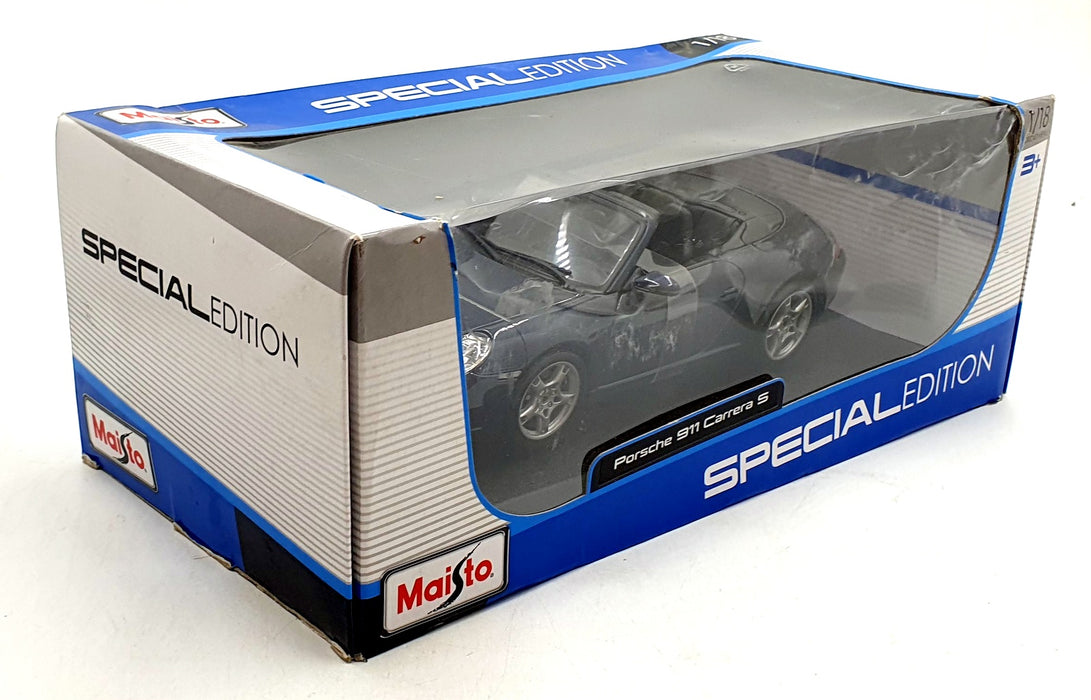 Maisto 1/18 Scale Diecast 31126 - Porsche 911 Carrera S Cabriolet - Blue