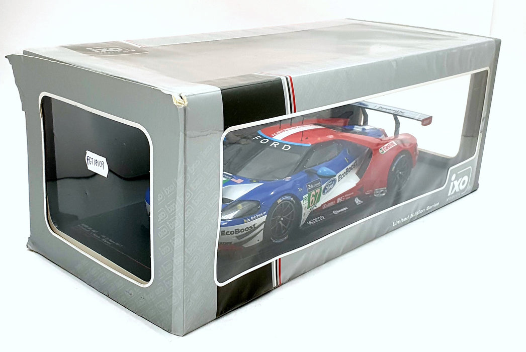 IXO Models 1/18 Scale Diecast FGT18109 - Ford GT #67 24H Le Mans 2017 Tincknell