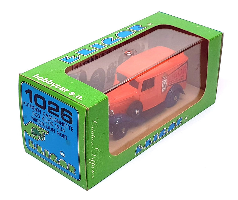 Eligor 1/43 Scale 1026 - 1934 Citroen 500kg Camionnette Van Miror - Orange