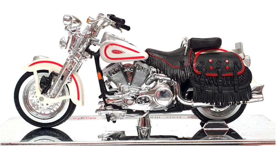 Maisto 1/18 Scale 39360 - Harley Davidson FLSTS Heritage Springer - White