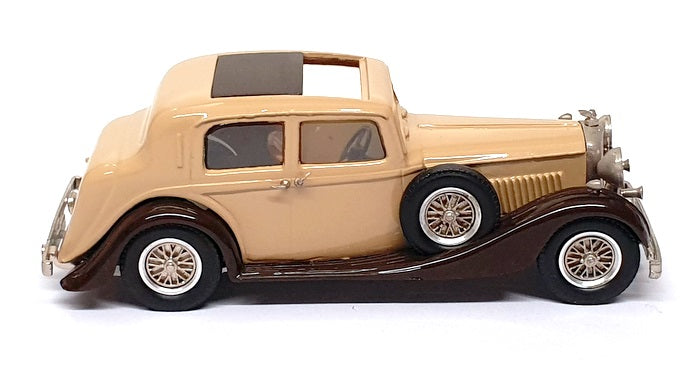 Western 1/43 Scale WMS34X - 1936 Bentley Mulliner Pillarless Saloon Beige/Brown