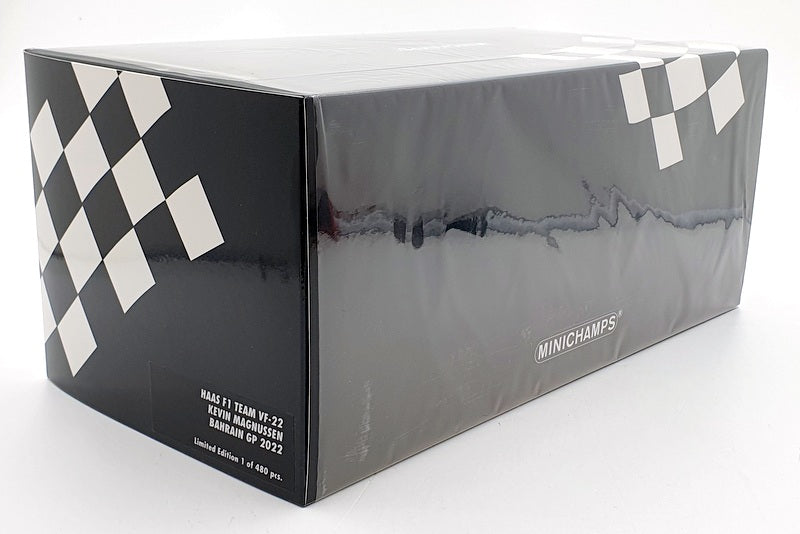 Minichamps 1/18 Scale 117 220120 Haas F1 Team VF-22 Bahrain 2022 Magnussen #20