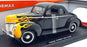 Motor Max 1/18 Scale Diecast 73108 - 1940 Ford Deluxe - Black/Flames