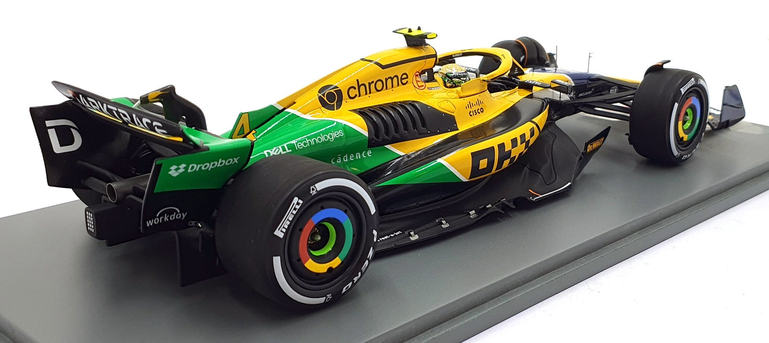 Spark 1/18 Scale 18S997 - McLaren F1 MCL38 #4 4th Monaco GP 2024 - Norris