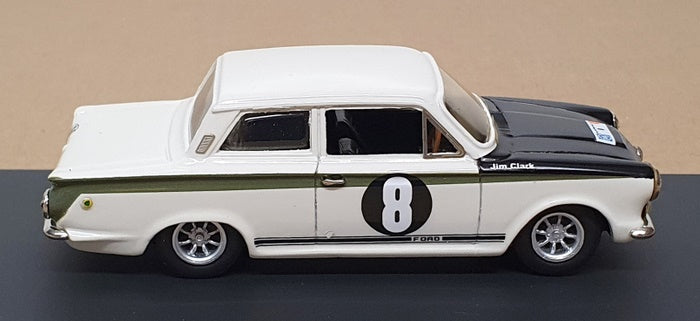 SMTS 1/43 Scale RL91B - Ford Lotus Cortina #8 Clark/Melia - White/Green/Black