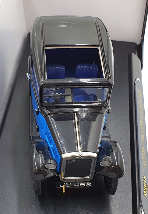 Ricko 1/18 Scale 32130 - 1932 Austin 7 Deluxe Saloon - Blue/Black