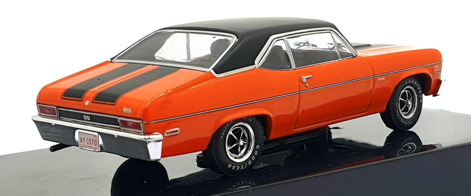 Ixo 1/43 Scale CLC596N.22 - 1971 Chevrolet Nova SS - Orange