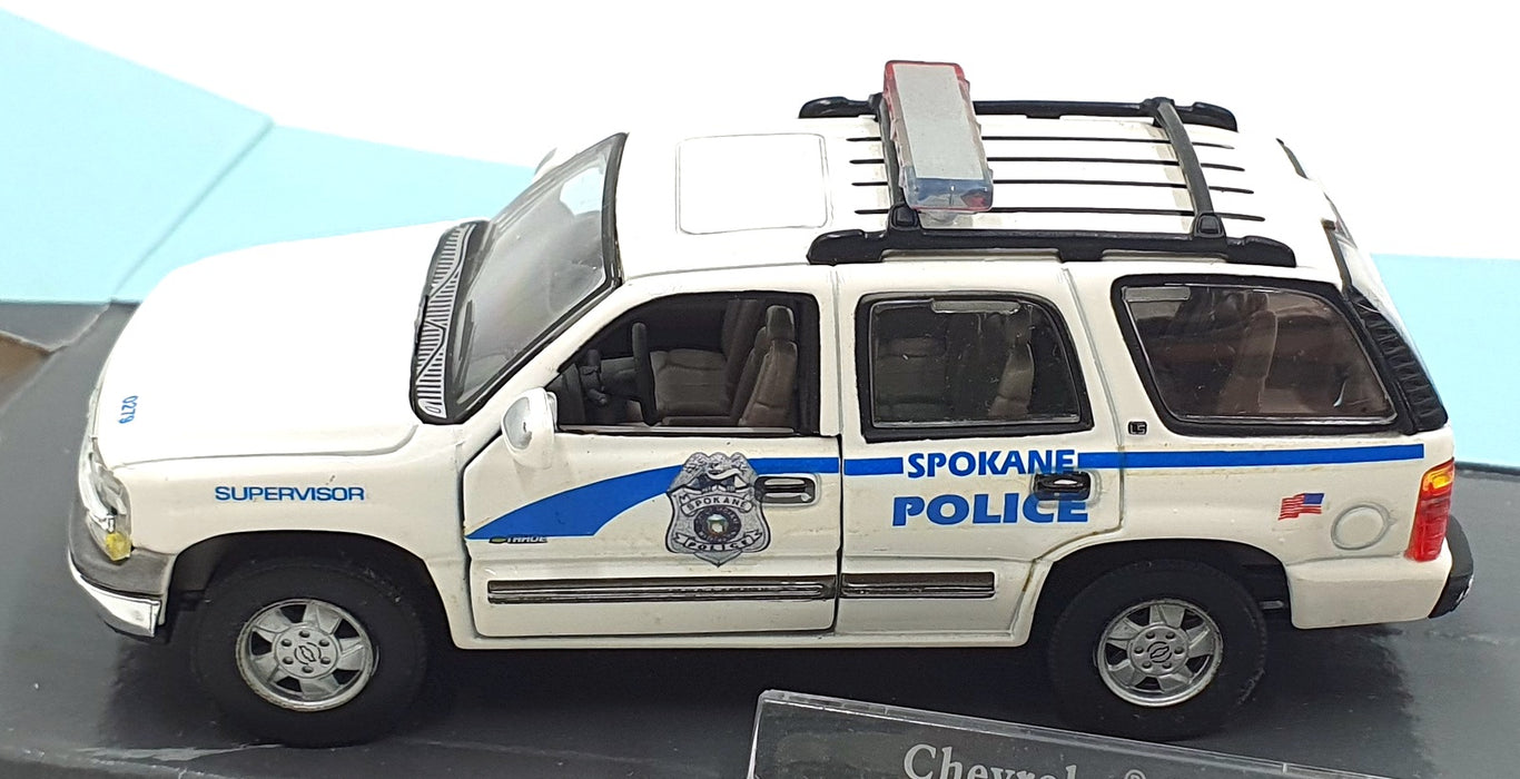 Cararama 1/43 Scale 43001 - Chevrolet Tahoe Police Car - White