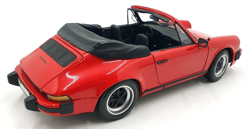 Minichamps 1/18 Scale Diecast 100 063030 Porsche 911 Carrera Cabriolet 1983 Red