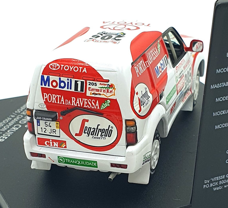 Skid 1/43 Scale SKM133 - Toyota Land Cruiser #205 Portuguese Champion 1998