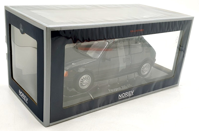 Norev 1/18 Scale Diecast 184845 - Peugeot 205 GTi 1.6 1988 - Graphite Grey