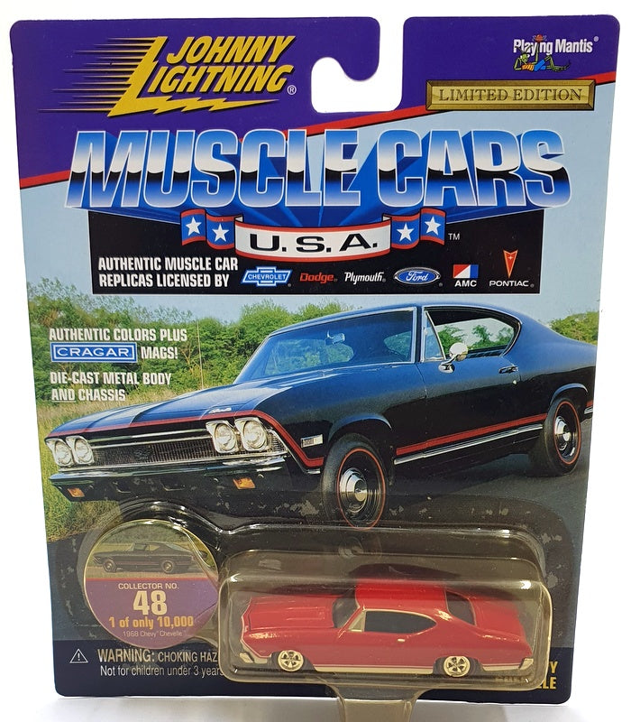 Johnny Lightning 1/64 Scale 230-05 Dragsters USA 1968 Chevrolet Chevelle #48 Red